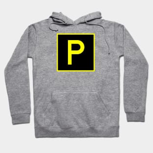 P - Papa - FAA taxiway sign, phonetic alphabet Hoodie